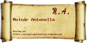 Molnár Antonella névjegykártya